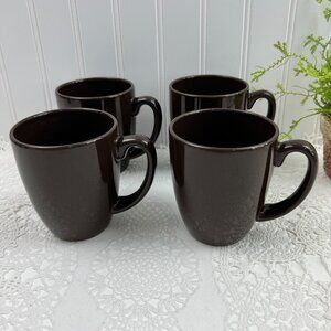 Corelle Stoneware Coffee Mug 10 Oz Set Of 4 Brown